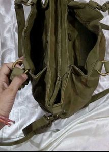 Olive Green Tote Bag