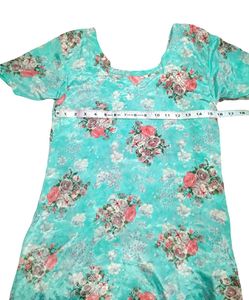 Floral Print Silk Salwar Suit