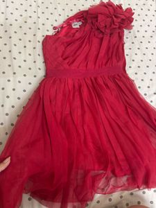 Red one Shoulder ASOS Dress