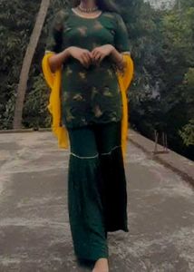 Green Sharara Suit