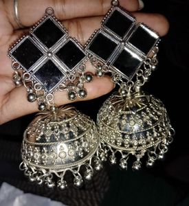 Oxidised jhumka
