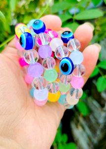 Evil Eye Pearls Beaded Bracelet 🎀  Set Of 4 At 99