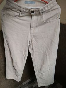 Beige Straight Jeans