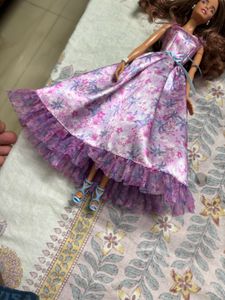 Vintage Floral Barbie Dress