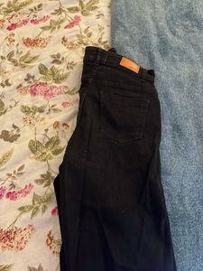 Black Straight Leg Jeans