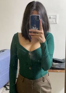 Shein Green Top