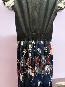 Patterned Fit &amp; Flare Dress