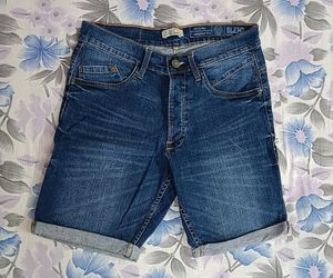 Denim Blue Shorts For Women (M)💙