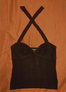 Black Halter Top