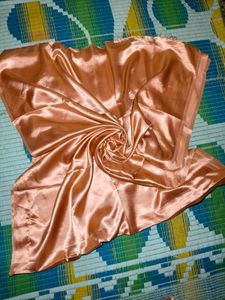 Peach Colour Satin Saree