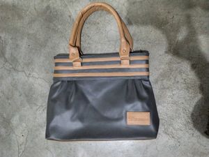 Elegant Black Gray Tote Bag