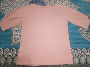 Brand:Mavie,Elegant comfort Peach colour top