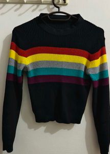 Striped Knit Sweater