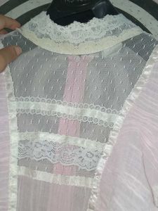 Pinteresty Vintage Romantic Pink Lace Dress