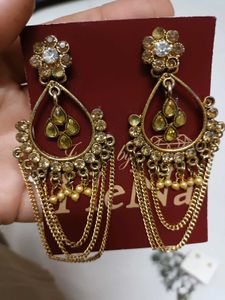 Elegant Gold-Tone Dangle Earrings
