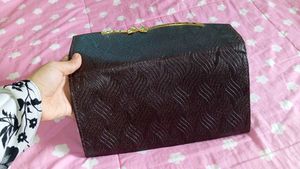 Vintage Bow Accent Clutch