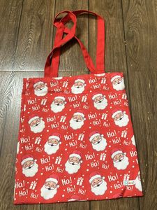 Festive Santa Claus Print Tote Bag