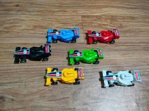 6 Race Toy Car Set (Plastic)
