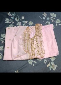 Heavy Beaded Kurta Dupatta Set For Bridal