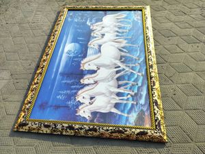 SEVEN HORSE BEAUTIFUL PAINTING