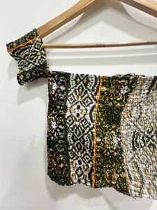 Boho Chic Off-Shoulder Crop Top