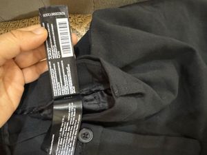 Splash Black Slim Fit Trousers
