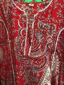 Beautiful Red Rayon Kurti