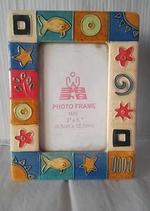 Handcrafted Ceramic Photo Frame