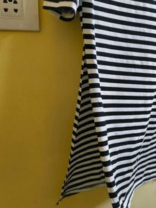 Black And White Striped Kurthi