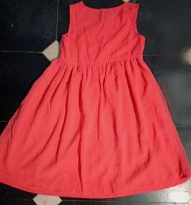 Coral Sleeveless Dress
