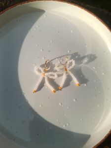 Beaded Bow Earrings