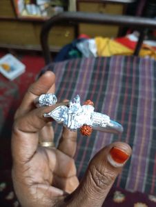 men silver murugan sivan coppu Bracelet