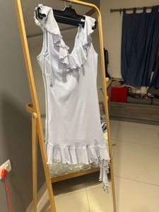 Light Blue Ruffle Dress