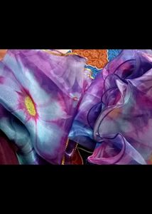 Organza Floral Printed Gown