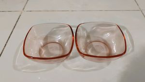New Unused Pack Of Two Glass Bowls