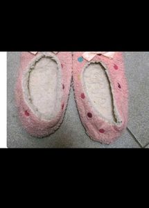 Cute Pink Polka Dot Slippers