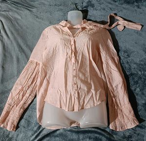 Zara Tie-Neck Blouse