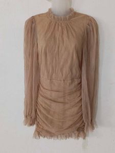 SEXY TAN BODYCON DRESS