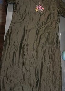 Mehndi Green Embroidery FULLSuit Set (+ Dupatta)