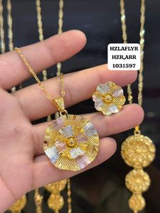 Elegant Gold Plated Necklace & Earring Set