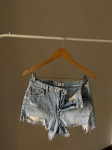ZARA Denim High Waist SHORTS