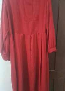 Ajio Meroon Dress
