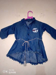 Denim Style Girls Top