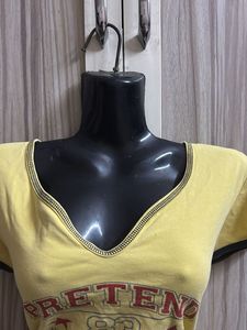 Yellow Graphic Tee