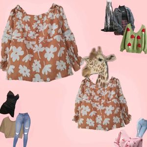 Floral Print Top✨🌸🤌