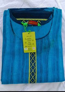 Blue Printed Salwar Kameez Suit