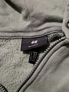 Olive Green Zip-Up Hoodie