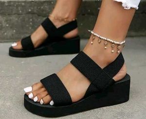 Black Platform Sandals