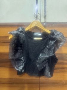 Chic Zara Black Crop Top