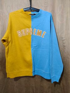 Supreme FW18 Split Crewneck Sweatshirt Size XL